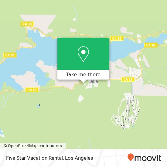 Five Star Vacation Rental map