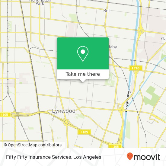 Fifty Fifty Insurance Services map