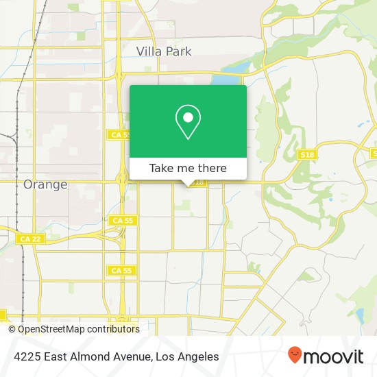 Mapa de 4225 East Almond Avenue