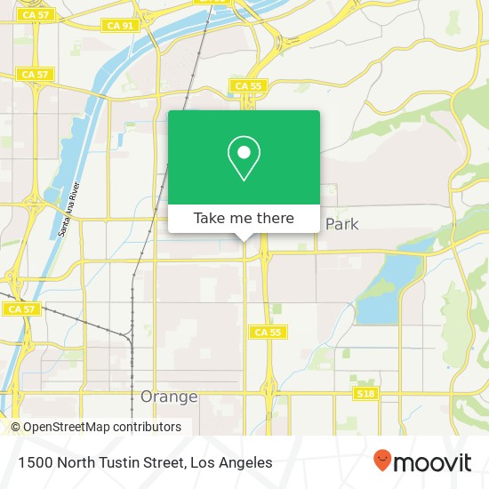 Mapa de 1500 North Tustin Street