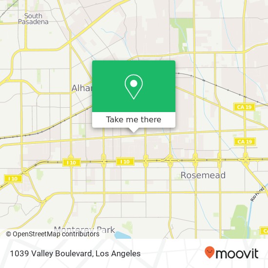 1039 Valley Boulevard map