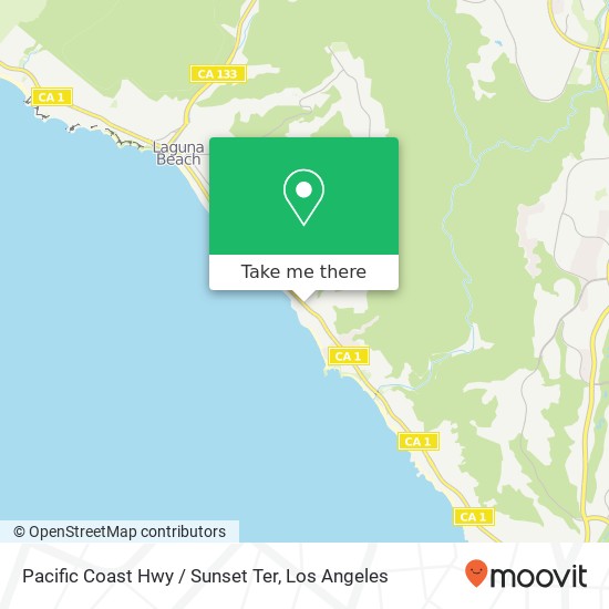 Mapa de Pacific Coast Hwy / Sunset Ter