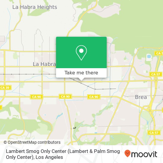 Mapa de Lambert Smog Only Center