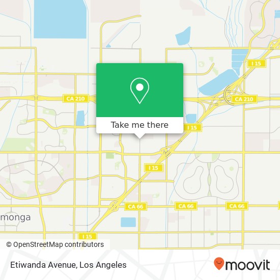 Mapa de Etiwanda Avenue