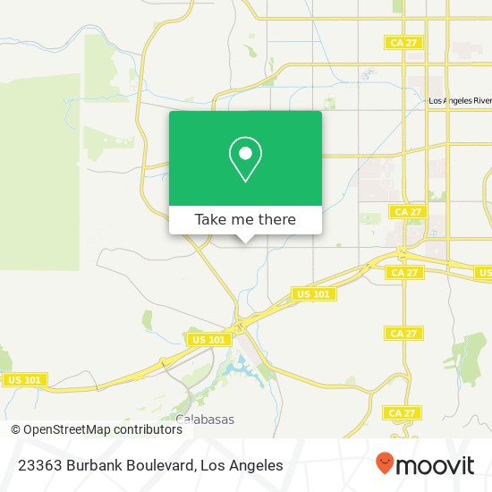 23363 Burbank Boulevard map