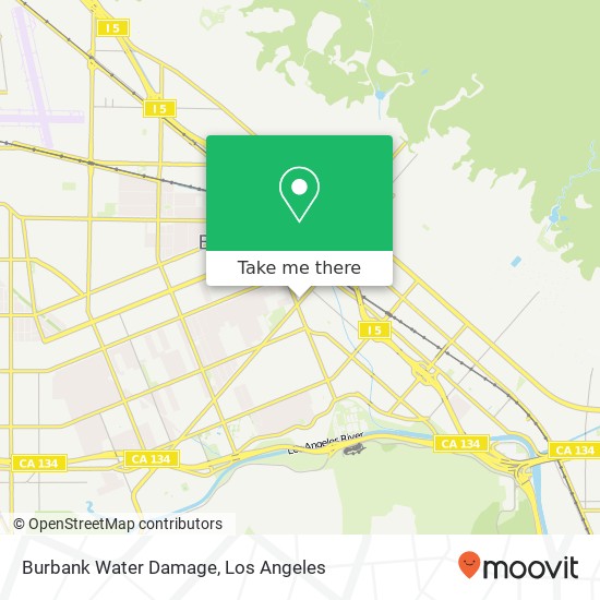 Burbank Water Damage map