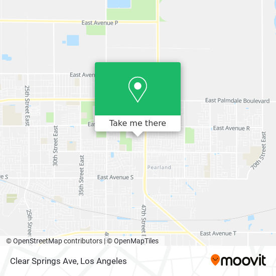 Mapa de Clear Springs Ave