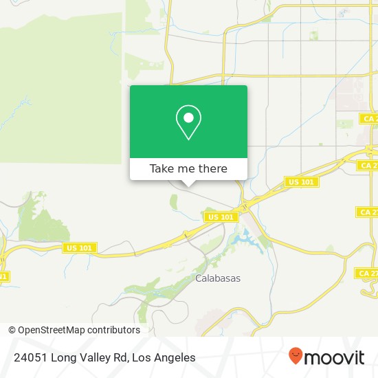 Mapa de 24051 Long Valley Rd