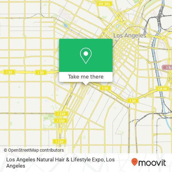 Mapa de Los Angeles Natural Hair & Lifestyle Expo