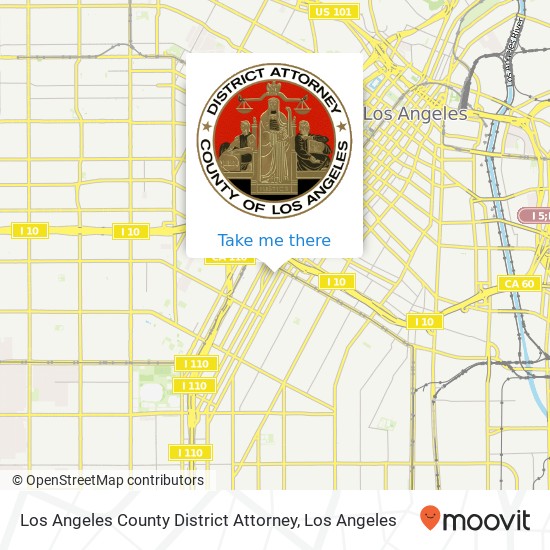 Mapa de Los Angeles County District Attorney