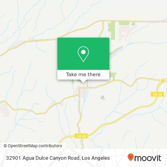 32901 Agua Dulce Canyon Road map