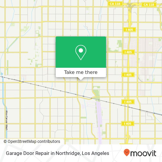 Garage Door Repair in Northridge map