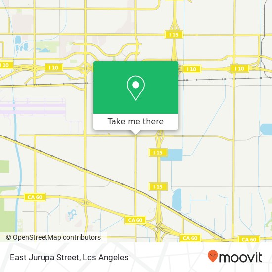 Mapa de East Jurupa Street