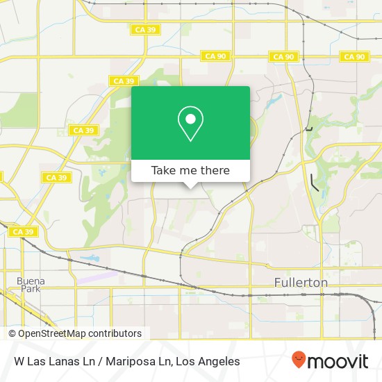 W Las Lanas Ln / Mariposa Ln map