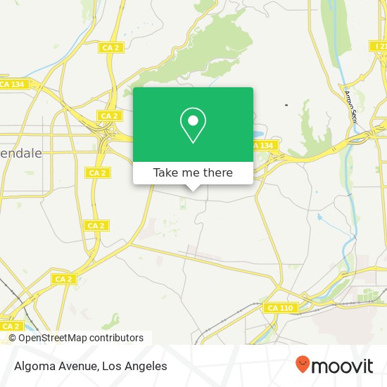 Algoma Avenue map