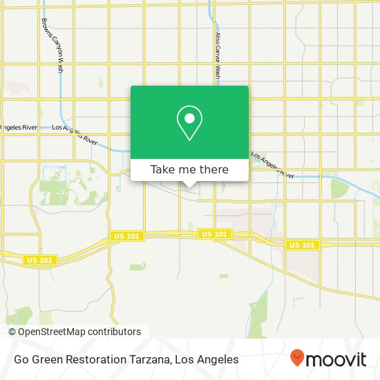 Mapa de Go Green Restoration Tarzana