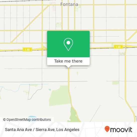 Mapa de Santa Ana Ave / Sierra Ave