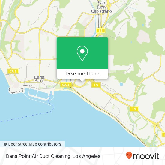 Dana Point Air Duct Cleaning map