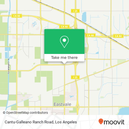 Cantu-Galleano Ranch Road map