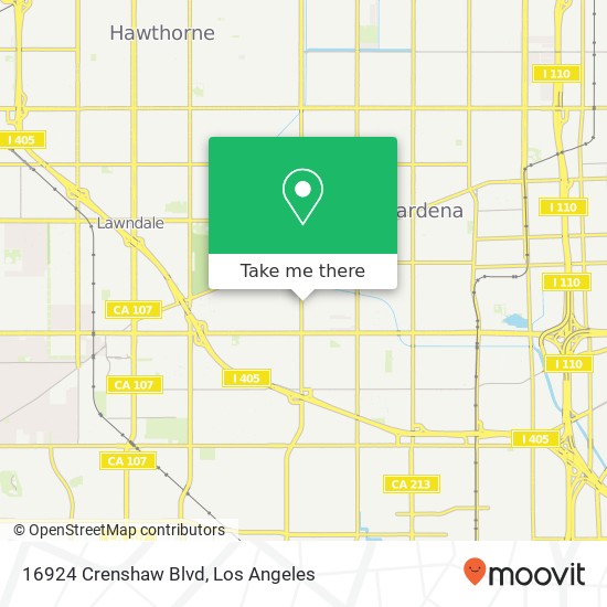 16924 Crenshaw Blvd map