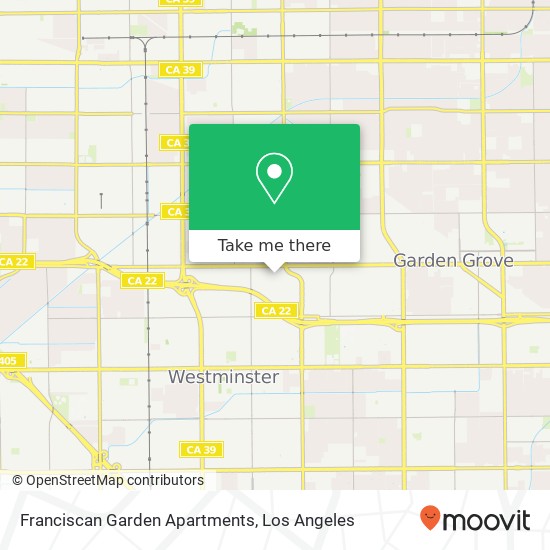 Franciscan Garden Apartments map