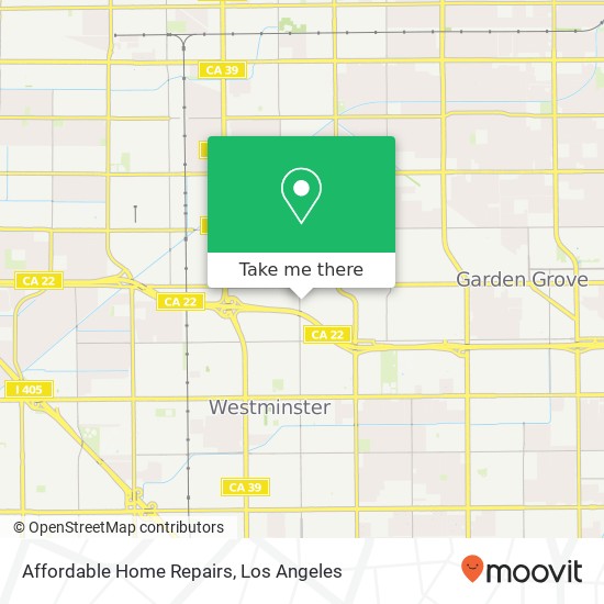 Affordable Home Repairs map