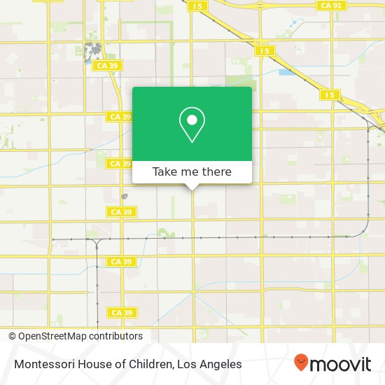 Montessori House of Children map