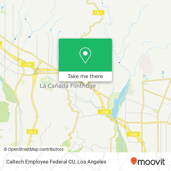 Caltech Employee Federal CU map