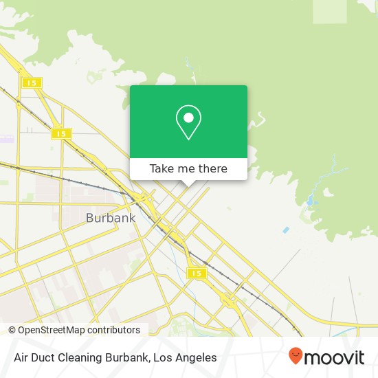 Air Duct Cleaning Burbank map