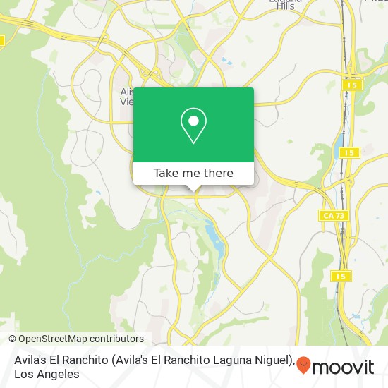 Avila's El Ranchito (Avila's El Ranchito Laguna Niguel) map