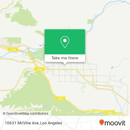 Mapa de 10631 McVine Ave