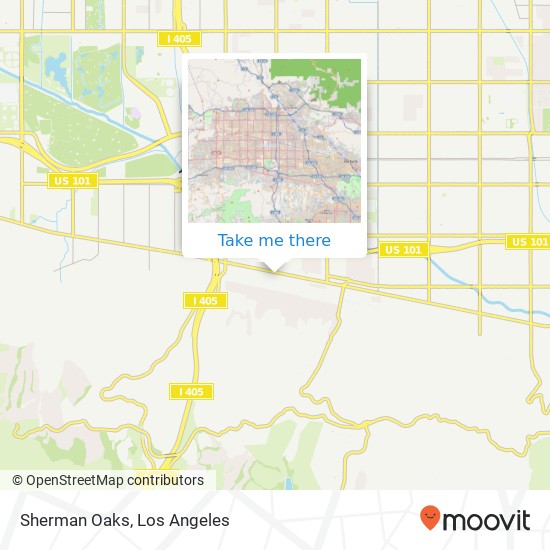 Mapa de Sherman Oaks