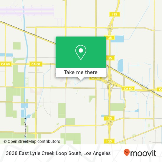 3838 East Lytle Creek Loop South map