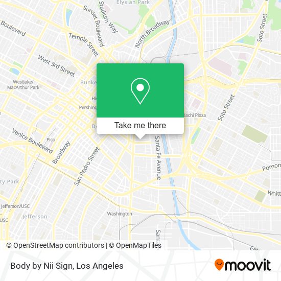 Body by Nii Sign map