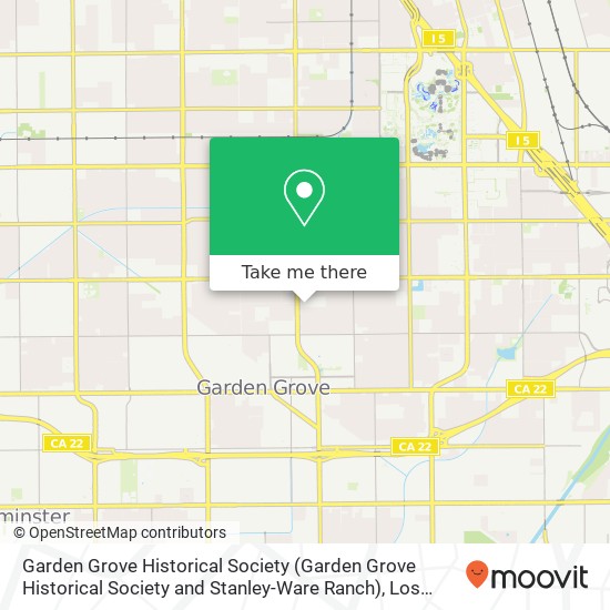 Mapa de Garden Grove Historical Society (Garden Grove Historical Society and Stanley-Ware Ranch)