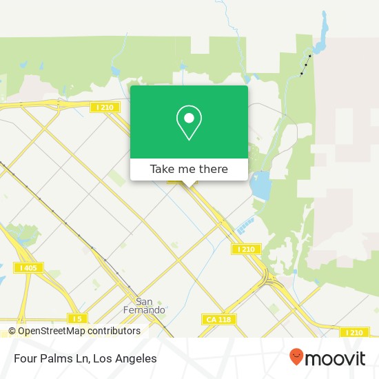 Mapa de Four Palms Ln