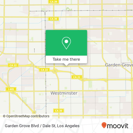 Mapa de Garden Grove Blvd / Dale St