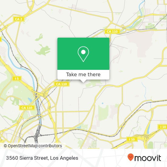 Mapa de 3560 Sierra Street