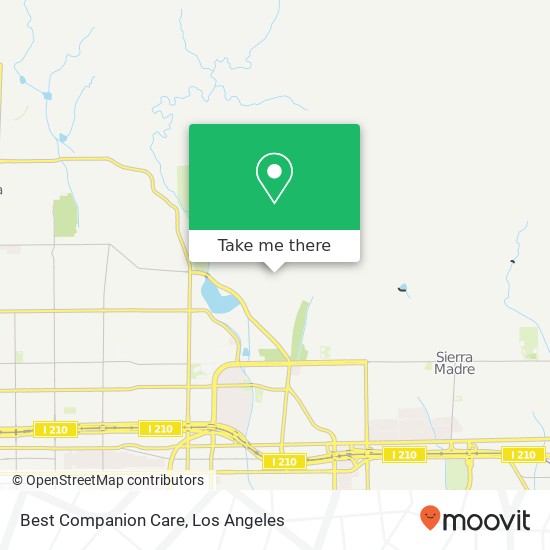 Best Companion Care map