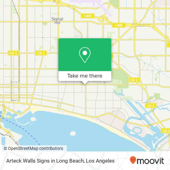 Arteck Walls Signs in Long Beach map