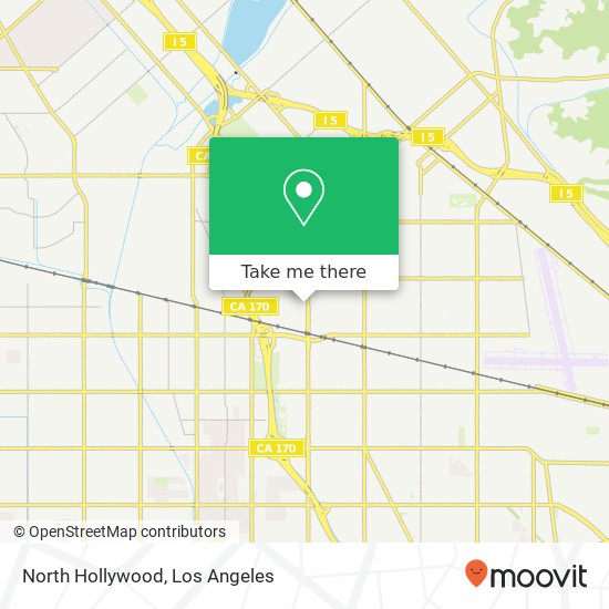 North Hollywood map