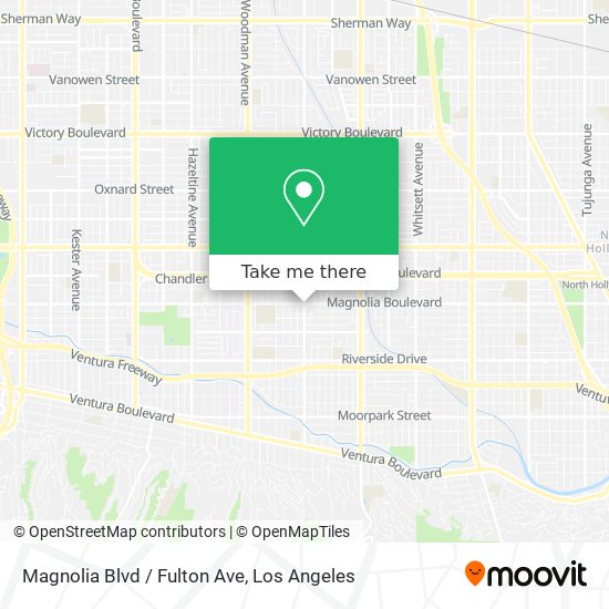 Magnolia Blvd / Fulton Ave map