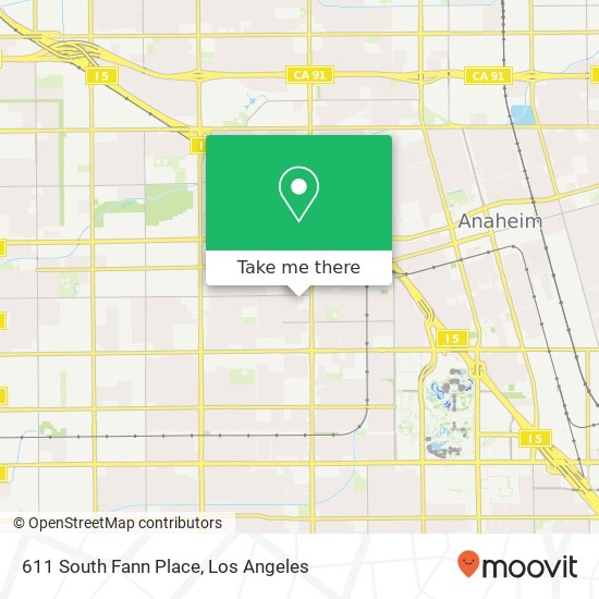 611 South Fann Place map