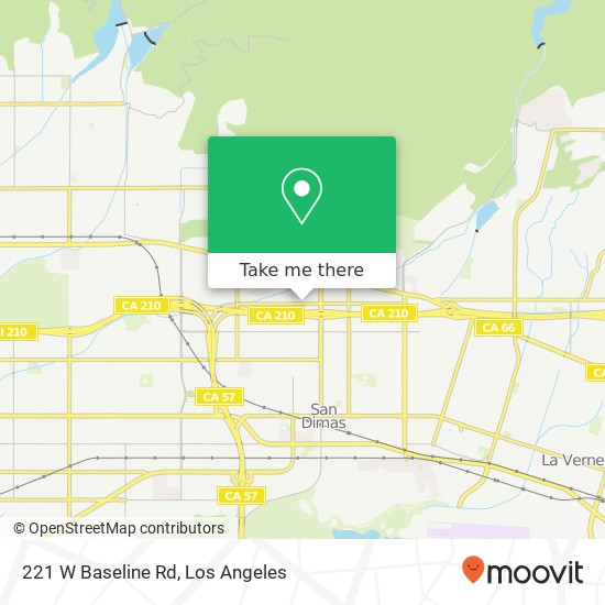 221 W Baseline Rd map