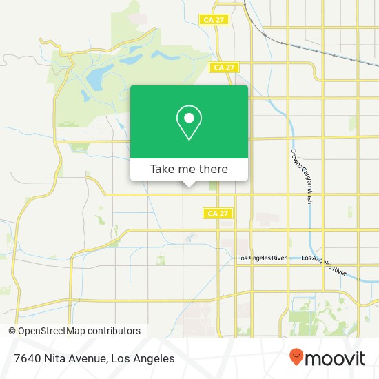 7640 Nita Avenue map