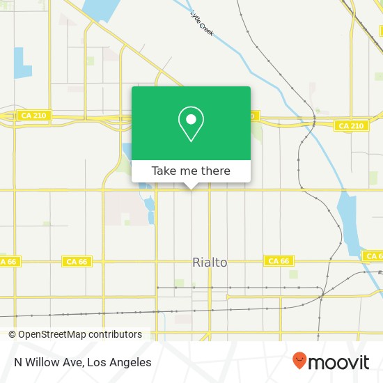 N Willow Ave map