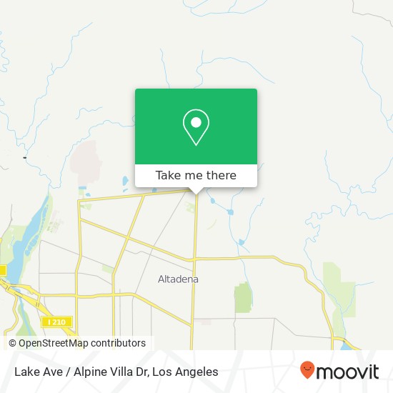 Mapa de Lake Ave / Alpine Villa Dr