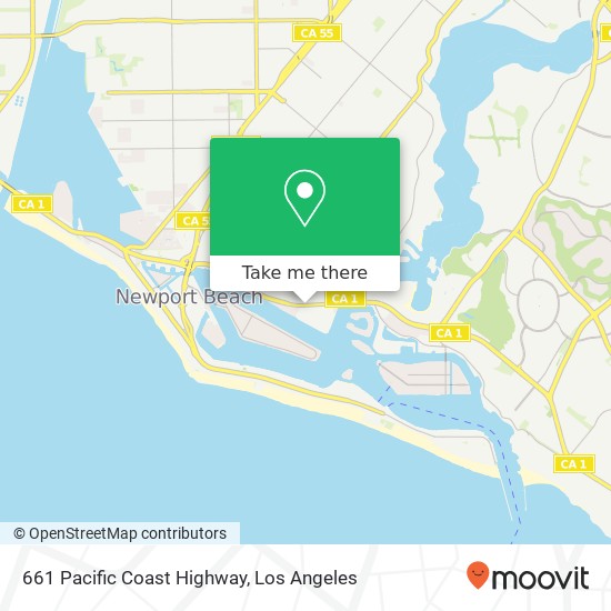 Mapa de 661 Pacific Coast Highway