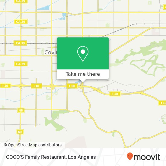 Mapa de COCO'S Family Restaurant