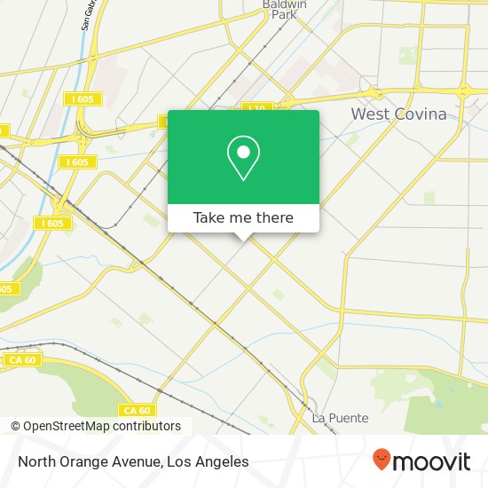 North Orange Avenue map